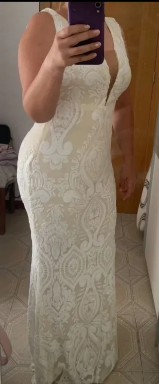 Vestido de Novia Blanco Encaje
