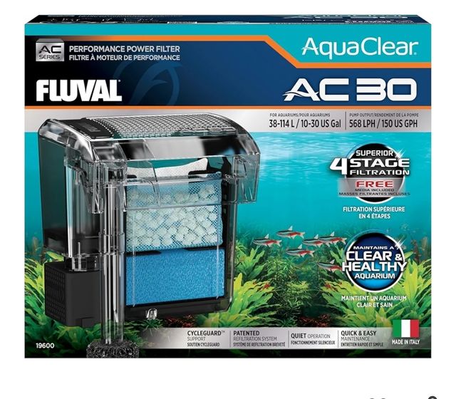 Filtro a zaino Fluval per acquario AC30
