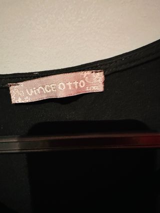 Top fiesta negro talla L/XL