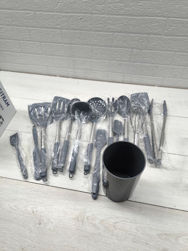 Set di utensili da cucina, 15 pezzi in silicone