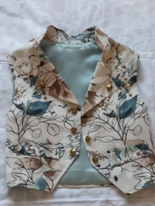 Chaleco Fallero Niño Flores NUEVO