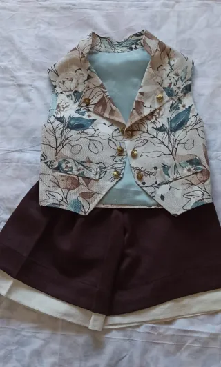 Chaleco Fallero Niño Flores NUEVO