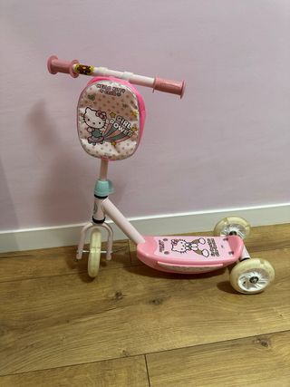 Patinete Hello Kitty 3 ruedas con luces