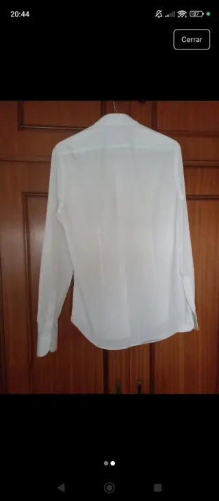 Camisa de vestir blanca para hombre