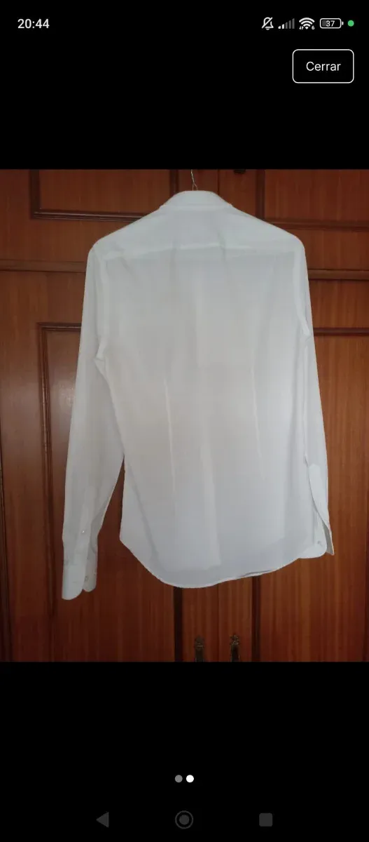 Camisa de vestir blanca para hombre