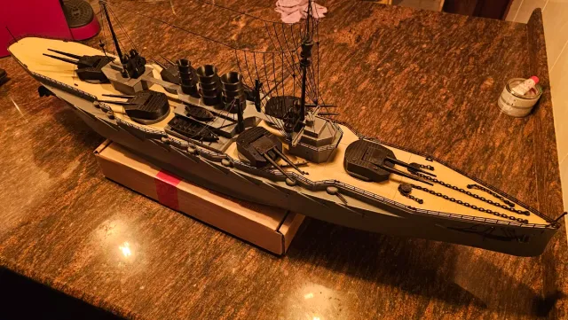 Maqueta Barco Acorazado 1910 3d