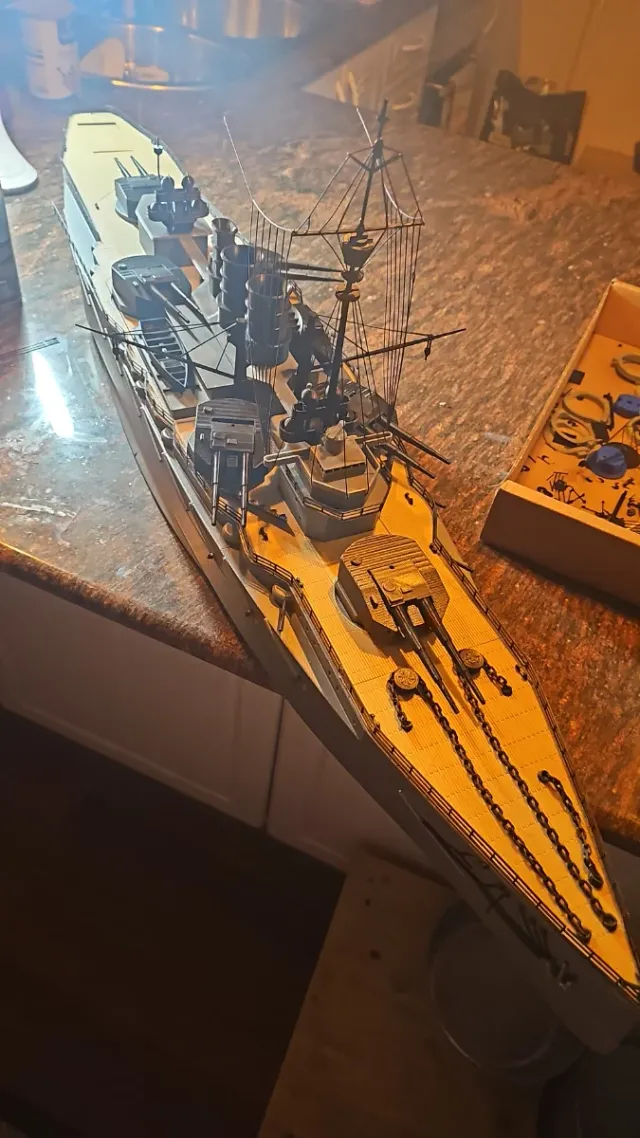 Maqueta Barco Acorazado 1910 3d