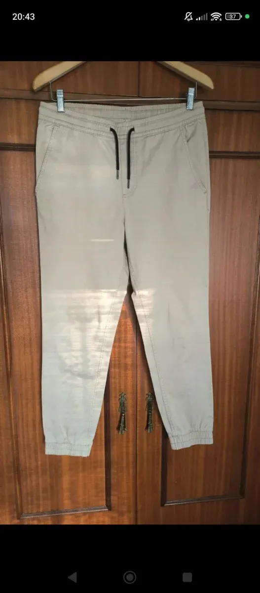 Pantalón Jogger Hombre Beige