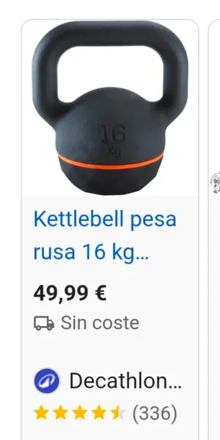 Pesa Rusa Kettlebell 16kg