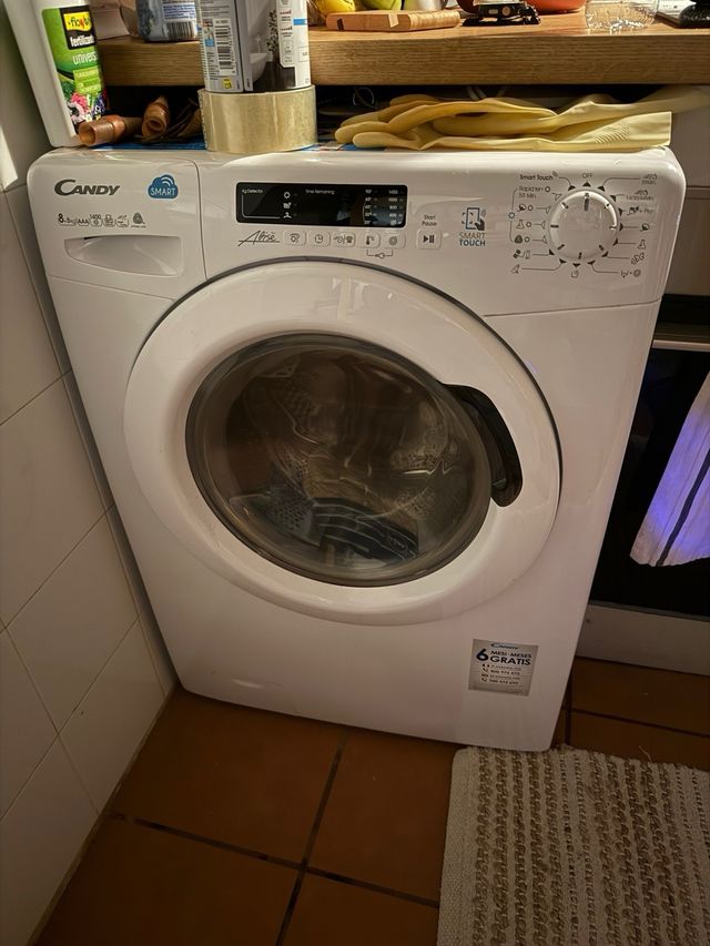 Lavastufa Candy Smart, 8KG+5KG, 1400rpm, bianco