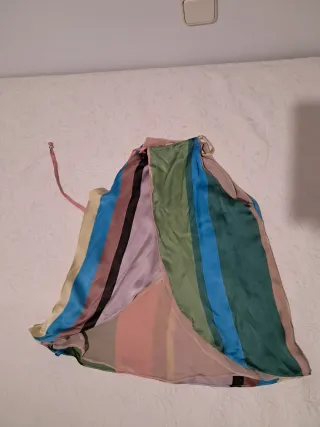 Blusa halter espalda descubierta rayas