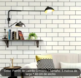 Rollo papel adhesivo imitación ladrillo