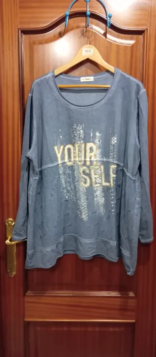 Sudadera azul mujer talla única