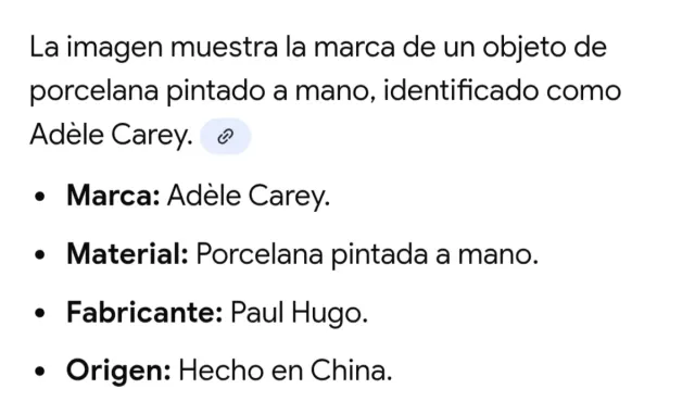 Jarrón Chino Cerámica y Metal