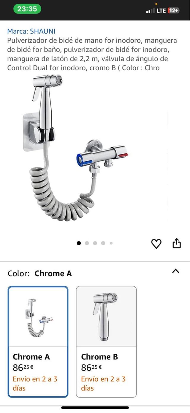 Kit Rociador Bidet WC Mascotas