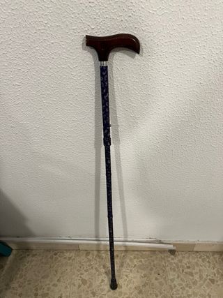 Bastón ajustable mango madera