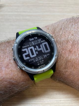 Reloj Garmin Fenix 5X Plata/Verde