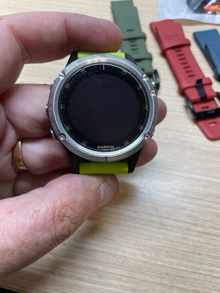 Reloj Garmin Fenix 5X Plata/Verde