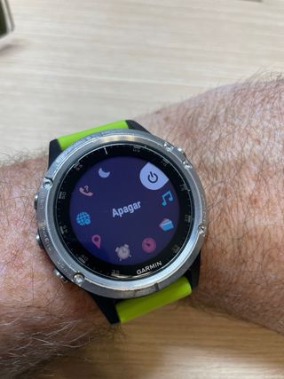 Reloj Garmin Fenix 5X Plata/Verde