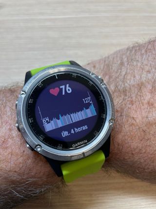 Reloj Garmin Fenix 5X Plata/Verde