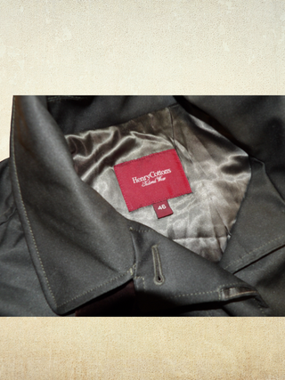 Cappotto Uomo Henry Cotton's Tailored Wear Nero