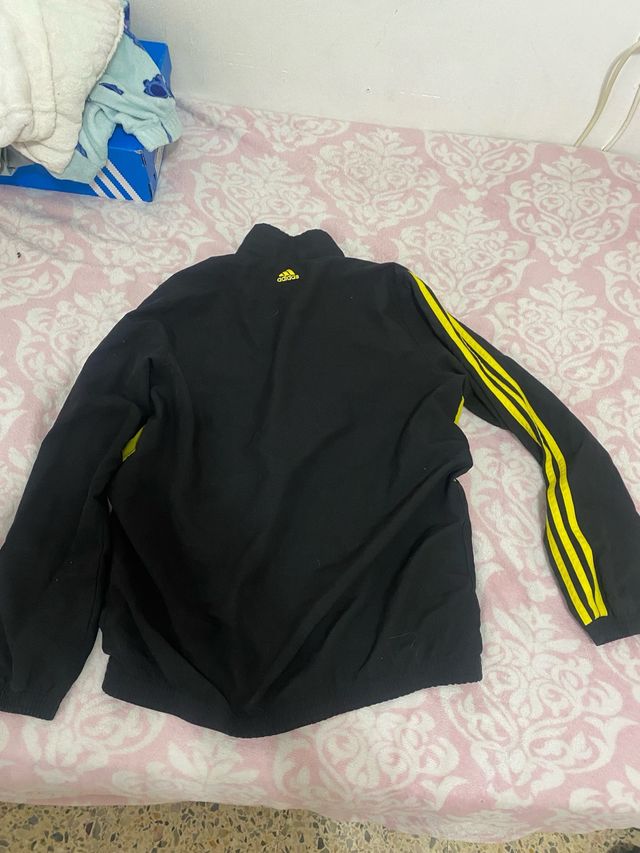 Sudadera Adidas Negra y Amarilla