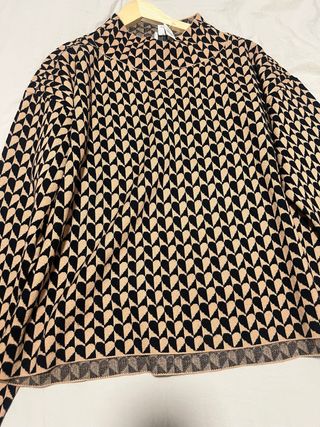 Jersey de punto con estampado corazones