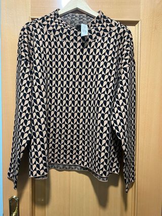 Jersey de punto con estampado corazones