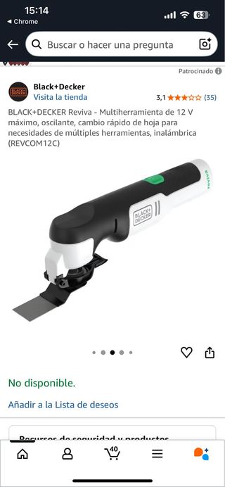 Herramienta multiusos inalámbrica Black+Decker
