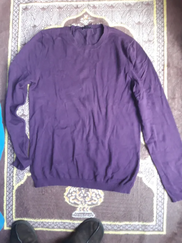 Maglione uomo viola
