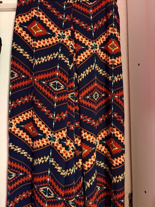 Pantalones anchos estampados