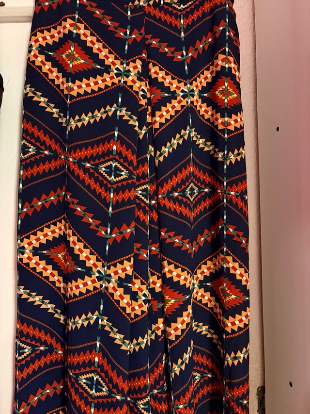 Pantalones anchos estampados