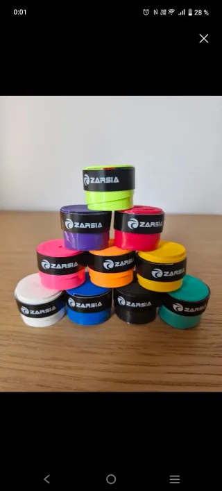 Overgrips ZARSIA para raquetas (varios colores)