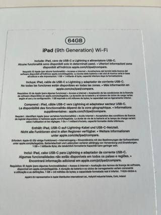 iPad 9ª Gen Wifi Plata