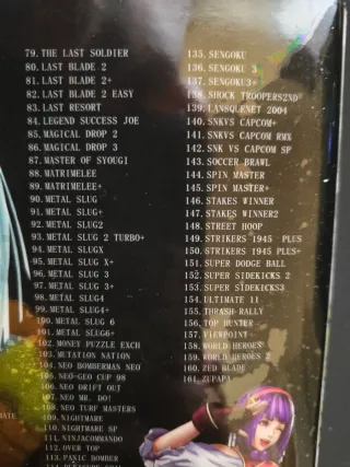 Neo Geo AES Multigame 161 en 1 v3