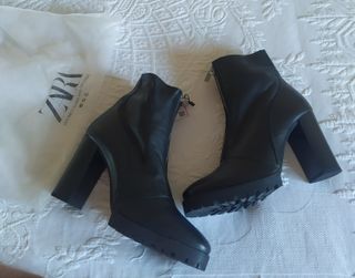 Botines de Piel Zara