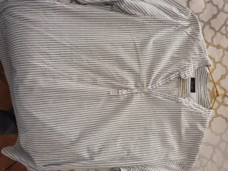 Camisa rayas cuello Mao Zara talla L España