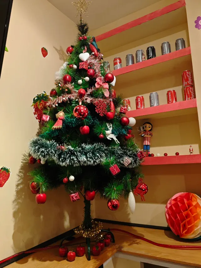 Árbol de Navidad decorado 170 cm.