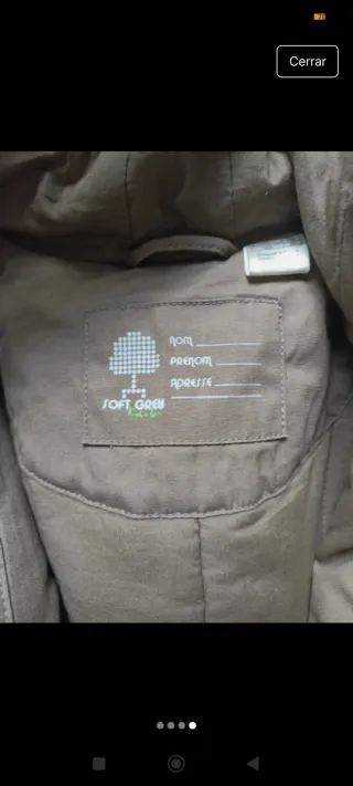 Abrigo unisex marrón calentito