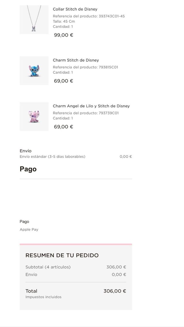 Collar Pandora Stitch con Circonita