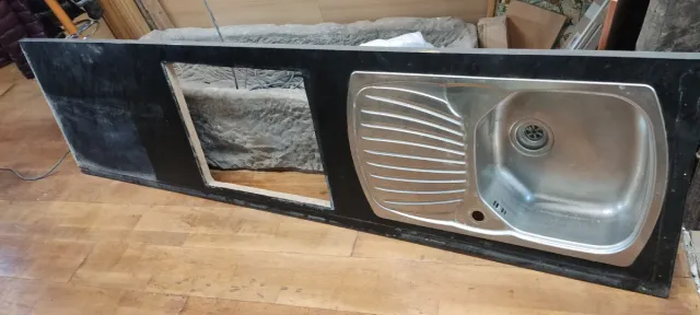 Encimera de cocina con fregadero   233CM