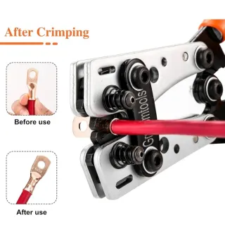 Herramienta Prensado Terminales Cables