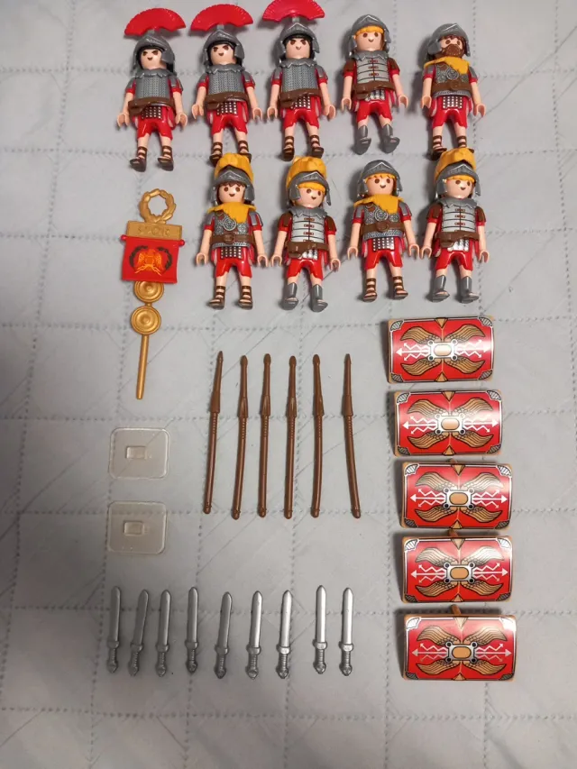 Playmobil 9 soldados romanos armados