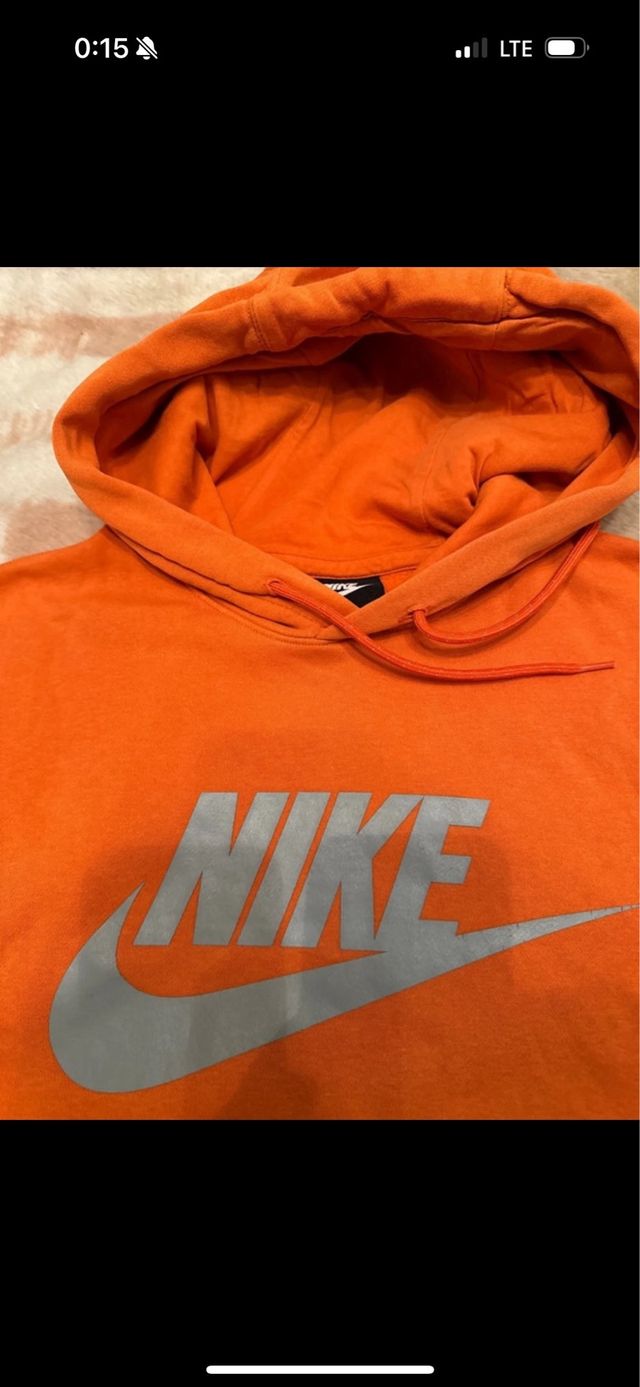 Sudadera Nike Talla S Naranja