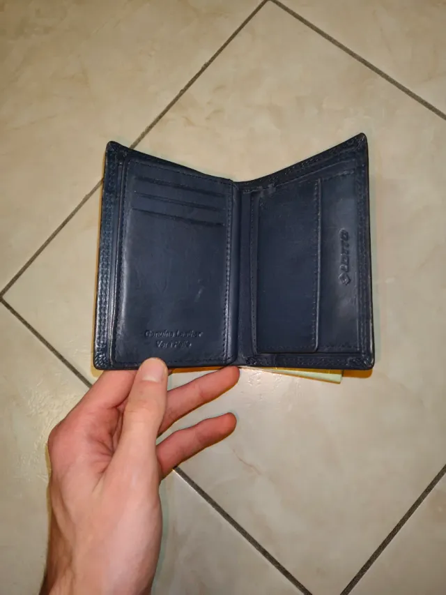 Portafoglio Lotto Uomo Pelle Nero