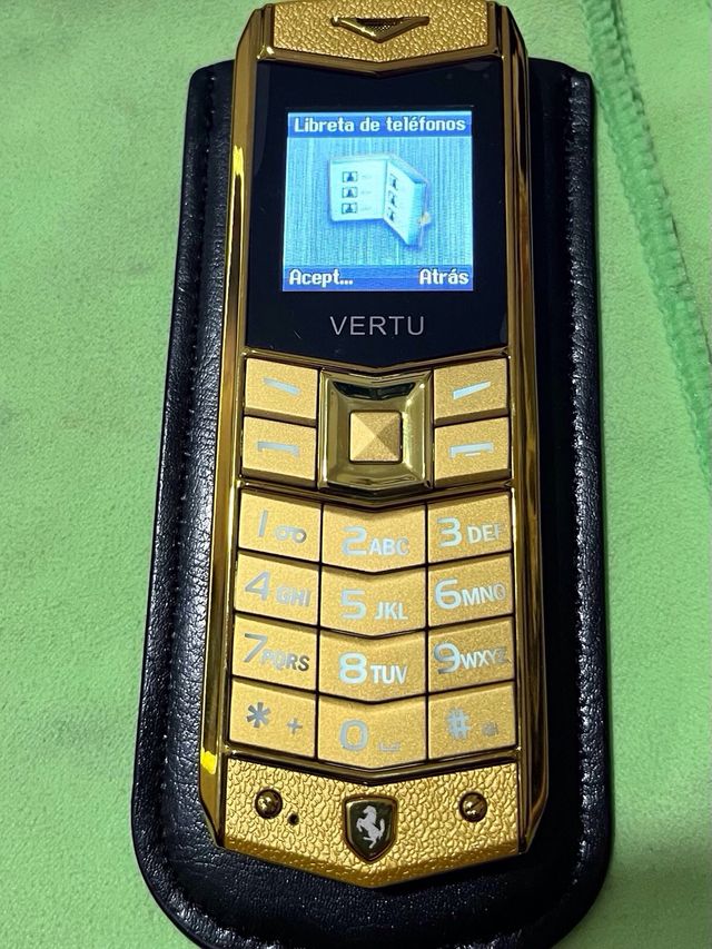 Teléfono Móvil Vertu Dorado ,