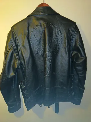 Chaqueta cuero Smart Range London Negra