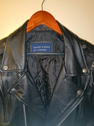 Chaqueta cuero Smart Range London Negra