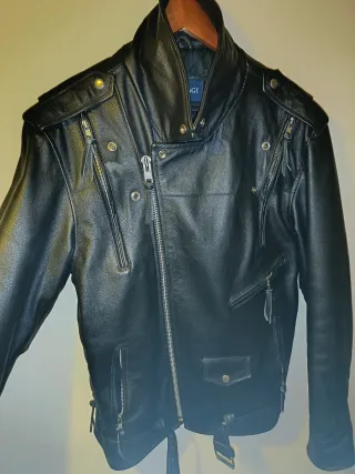 Chaqueta cuero Smart Range London Negra