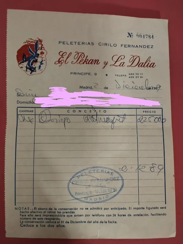 Abrigo vintage de ramusqué marrón (piel natural)